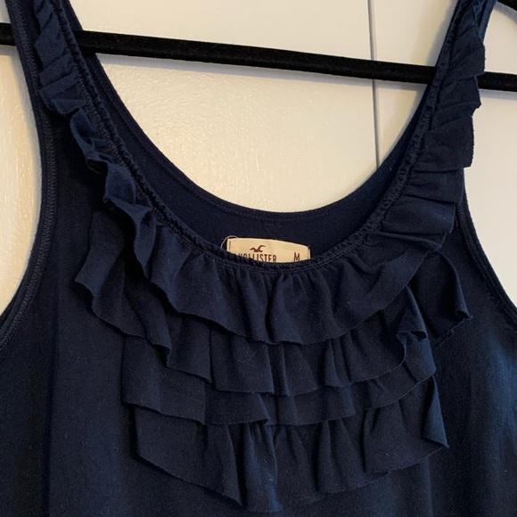 Navy Ruffled Tank - Picture 3 of 3